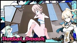 Jean Getting Fucked On Her Downtime, Making Her Cum On A Table. Genshin Impact Hentai.
