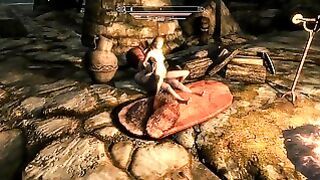 Skyrim – Two Bandits Fucking In A Cave