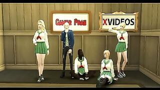 Dragon Ball Porn Episode 35 Master Roshi Continues With His Harem Having Uncontrolled Sex And Having Threesomes Orgies He Wants Them