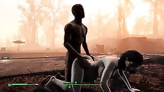 Ghoul Got Pregnant. Half-Zombie Gently Fuck A Woman From Behind Fallout 4 Sex