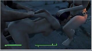 Threesome Sex. Teaching a Girl Poses Porn Fallout