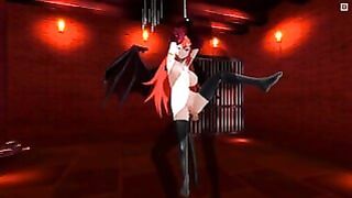 3D Hentai BDSM Tied Up Succubus Wants To Get Your Cum