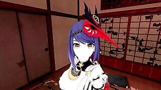 Kujou Sara Genshin Impact 3D Hentai Part 1/9