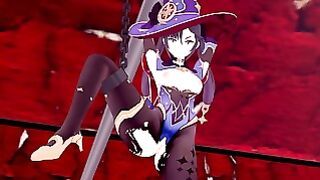 VR 360 4K Mona Genshin Hanging Up The Leg