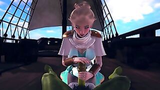 Cute Elf Jerking Off Orc Cock POV