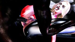 Harley Quinn Sucks And Gets Fucked By BBC During Interrogation- Second Life