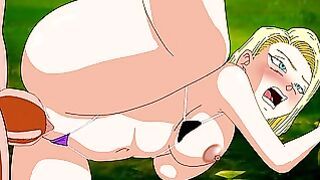 Android 18 Quest For The Balls – Fucked By A Midget