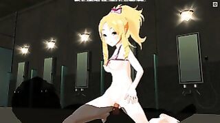3D Hentai Yamada Elf Rides A Big Cock And Moans