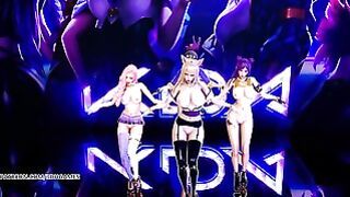 MMD Blackpink – Forever Young Nude Kpop Dance Ahri Akali Kaisa Evelynn Seraphine Kda