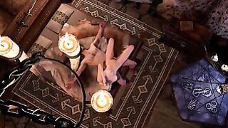 Slim Blonde Rides Cock Sideways Skyrim Porn Parody