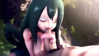 My Hero Academia Tsuyu Asui Sucking