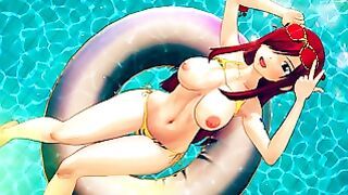 Dreamlike Time With Erza Scarlet Fairy Tail Hentai