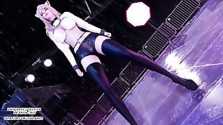 MMD Solar – Spit It Out Ahri Evelyn Seraphine Sexy Kpop Dance 4K League Of Legends Kda