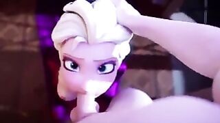 Elsa Deepthroat 3D Hentai
