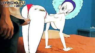 Dragon Ball Z 2D Real Anime Waifu Bulma 1 Doggystyle Big Japanese Ass Booty Milf Cosplay Hentai