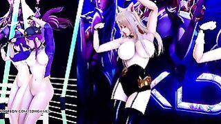 MMD Blackpink – Forever Young Hot Striptease Ahri Akali Kaisa Evelynn Seraphine Kda