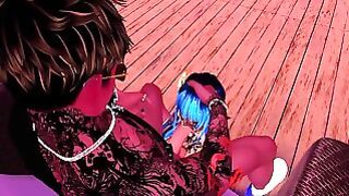 Succubus Brogurt Makes Daddy Succu-Bust A Fat Nut At The Pool Party