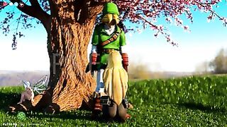 Zelda Sucks Link Under A Tree In Hyrule