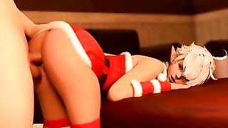 Cute Little Elf Slut Bent Over And Fucked In The Ass