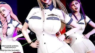 MMD Itzy – Wannabe Hot Kpop Dance Ahri Akali Evelynn Kaisa Seraphine League Of Legends Kda