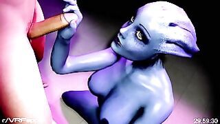 Liara Edging A Big Cock Teasing, Bj, Deepthroat, Hj, Rimming, Jerk Off Mass Effect Parody
