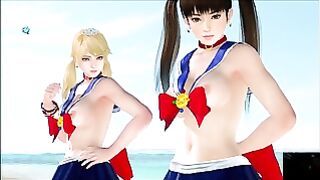Dead Or Alive Xtreme Venus Vacation Amy & Leifang Sailor Moon Swimsuit Nude Mod Fanservice Appreciat