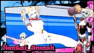 Harley Quinn Fingers Herself On A Crowded Subway – Dc Comics Hentai.