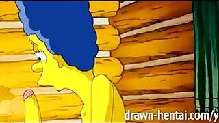 The Simpsons Triped In The Snow