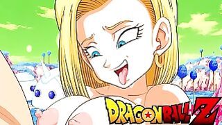 Goku Gets A Titty Fuck From Android 18! Dragon Ball