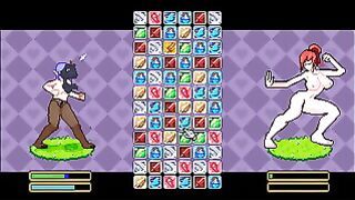 Doki Doki Tri-Line Hentai Nsfw Game Ep.1 Succubus Catfight Tear Their Clothes While Fighting