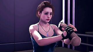 Jill Valentine Jerking Your Cock Facial