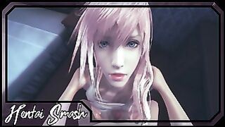 POV Fucking Lightning And Cumming Inside Her – Final Fantasy 3D Hentai