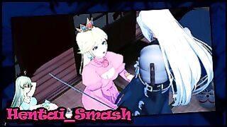 Sephiroth Fucking Princess Peach, Cum Inside Her Pussy – Super Smash Bros. Hentai