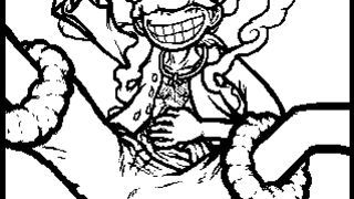 One Piece Gear 5 Flipnote Animation