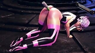 Alien Girl On An Alien Planet Takes Anal Beads Up Her Ass 3D Hentai