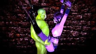 Orc Fucked Bound Elf And Cum Inside Her