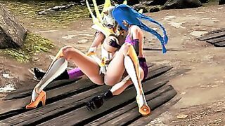 League Of Legends: Jinx X Lux Romance Lesbian Futa