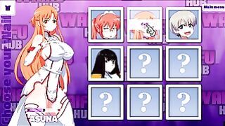 Waifu Hub Hentai Parody Game Pornplay Ep.1 Asuna Porn Couch Casting