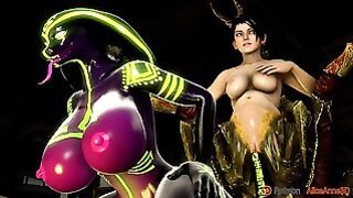 Momiji Gets Tailed-Fucked By Qhala – 3D SFM