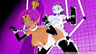 Machine Assisted Breeding – Shantae Futa Risky Facial Bondage Sex Machine Ahegao