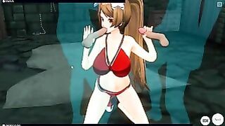 Cm3D2 – Dead Or Alive Hentai, Mai Shiranui Plays With Two Men