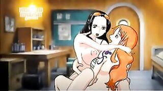 One Piece Nami Fuck Robin Futa