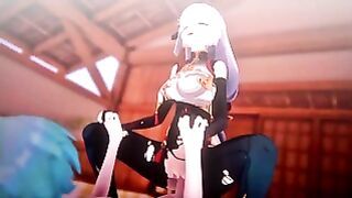 Shenhe X Chongyun Genshin Impact 3D Hentai Animation Shortver