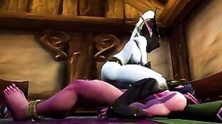 Man Bondaged Up So She Can Ride Him Warcraft Porn Parody
