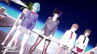 MMD 2 Phut Hon Sexy Dance Marie Rose Tamaki Misaki Kasumi Nyotengu Doa Uncensored Hentai