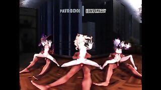 Genshin Impact – Mona, Barbara & Ganyu Sex & Dance 4K VR Uncensored Hentai MMD