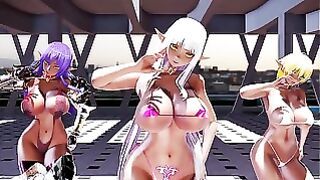 MMD R18 Elf Bunny Style Evelyn Delva Elda