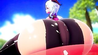 Ganyu Butt & Legs Inflation Imbapovi