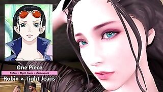 One Piece – Robin Tight Jeans Restaurant – Lite Version