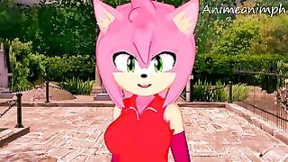 Sonic The Hedgedog Amy Rose Hentai 3D Uncensored